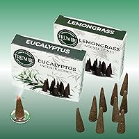 Vista 150 de TRUMIRI Incense Cones - Combo Pack of 20 Cone Incense - 10 Nag Champa + 10 Palo Santo - Insence Cones - Incense Cones Scented - Cone Incense Scents