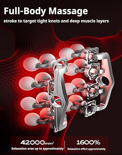 Miniatura 4 de Masajeador profesional, pistola de masaje de 16 cabezas de tejido profundo, 30 velocidades, 3 modos, pistola de masaje portátil de tejido profundo,