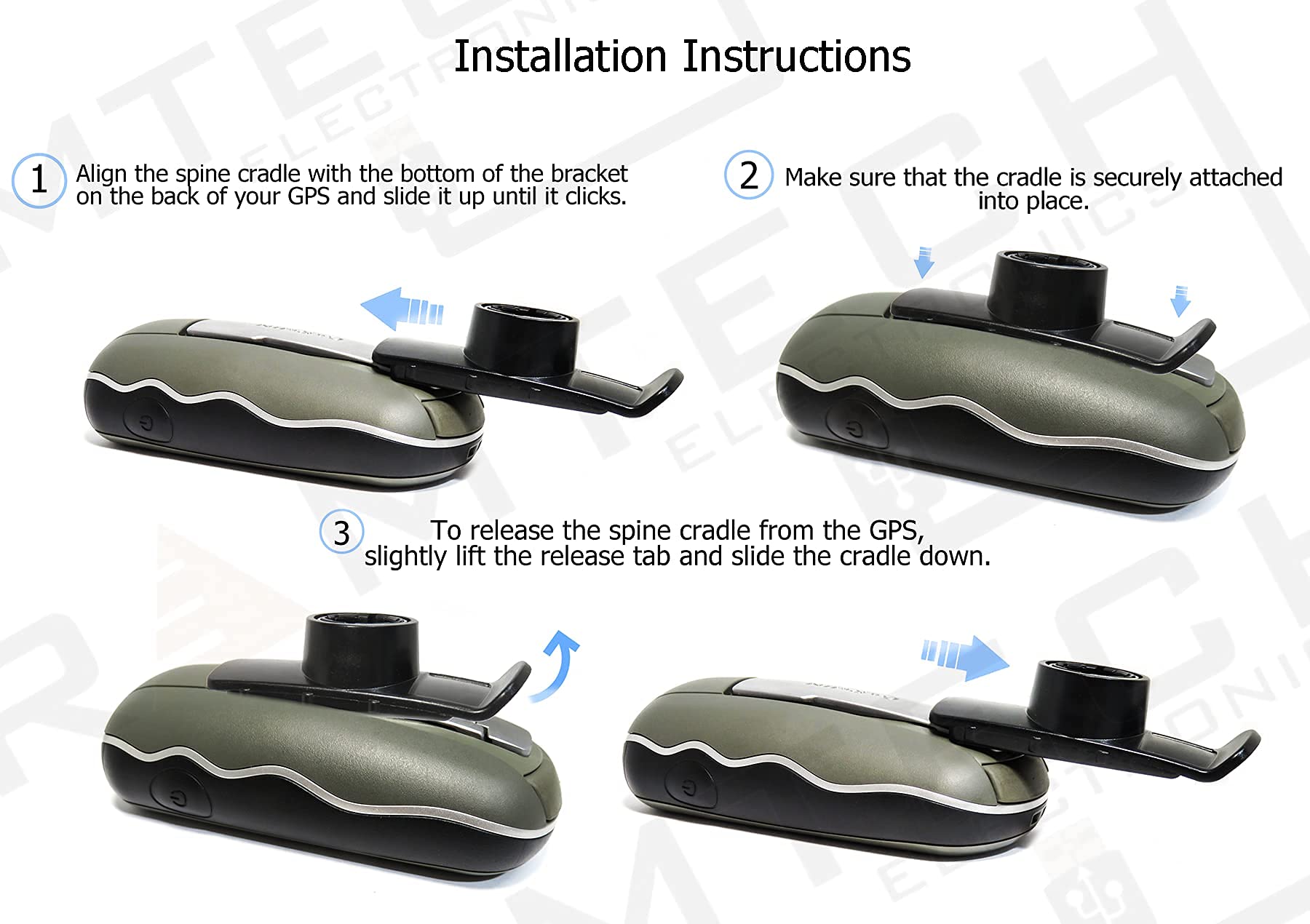 Amazon.com: Ramtech GPS Cradle Bracket Spine Mount+Bonus Wrist