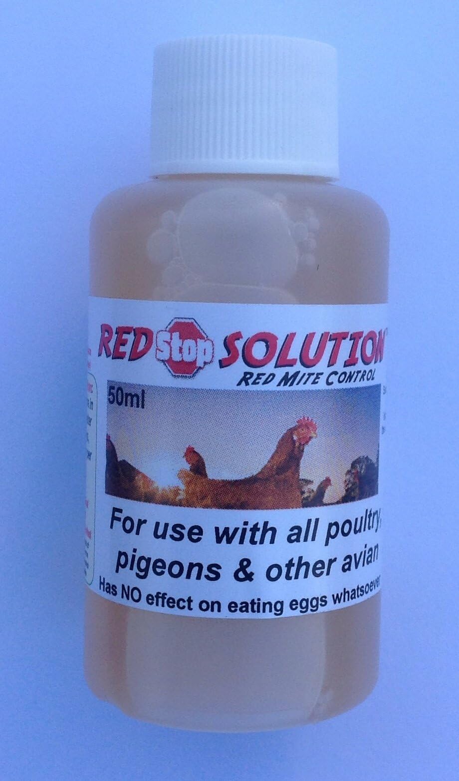 50ml Red Stop Solution Red Mite Control for Chickens Poultry Birds Hatching eggs