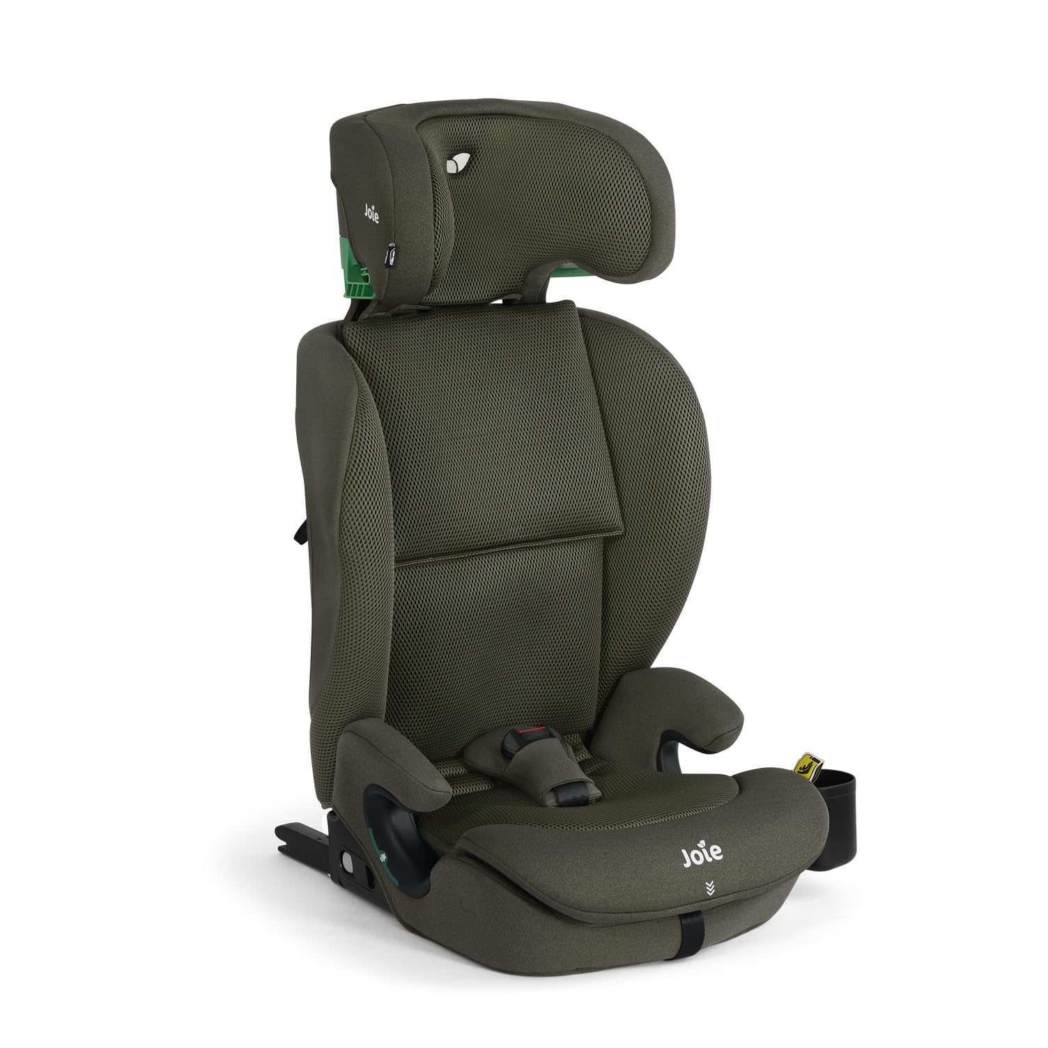 Joie i-Irvana™ Max R129 Seggiolino, 76–150 cm (15 mesi–12 anni), Fern Mesh | Cintura a 5 punti fino a 125 cm, certificato i-Size, ISOFIX e Top Tether, regolazione GrowTogether™ a una mano