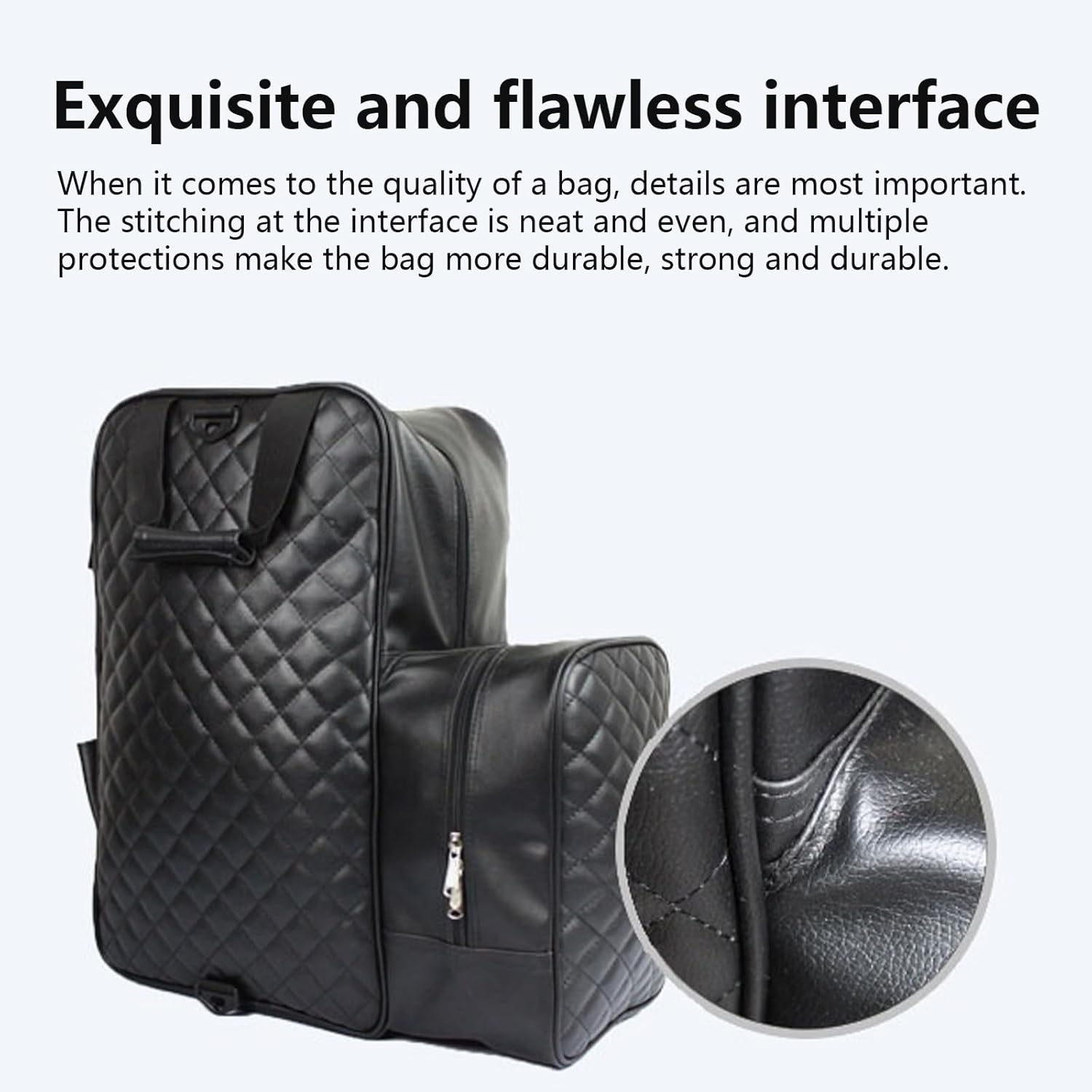 UNISTRENGH Professional Equestrian Bags Durable PU Leather Horse Riding Boots and Helmet Bag (Black)