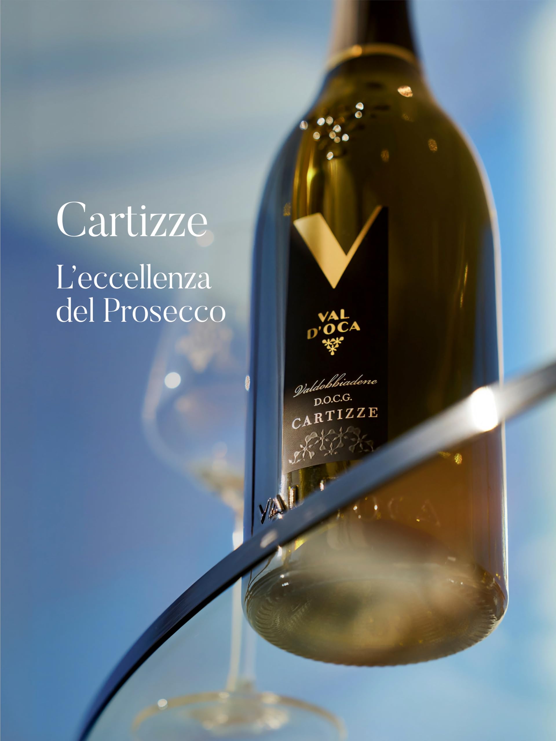 6 bottiglie CARTIZZE Prosecco Valdobbiadene Superiore DOCG VAL D OCA