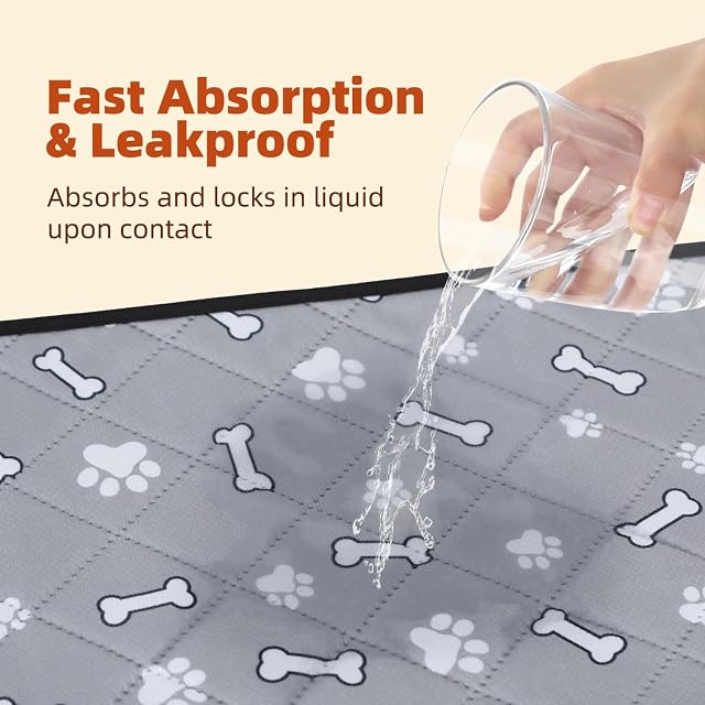 Foto 3 de 8 de Nobleza Almohadillas de Entrenamiento Lavables para Perros, 2 Piezas Empapadores para Perros Reutilizables