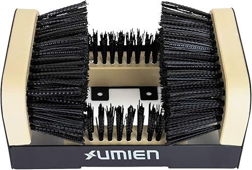 Umien Cepillo limpiador de zapatos juego de cepillos de limpieza plegables con fregador, raspador, ideal para botas, uso al aire libre y más