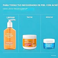 Vista 7 de Neutrogena Lavado de acné sin aceite, limpiador facial para combatir el acné con medicina de ácido salicílico, tratamiento para el acné