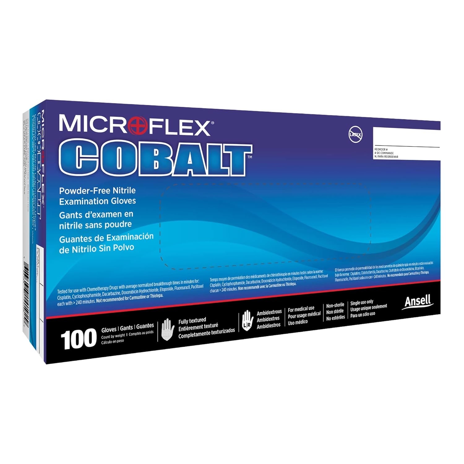 Microflex Cobalt N19 Nitrile Gloves Size M