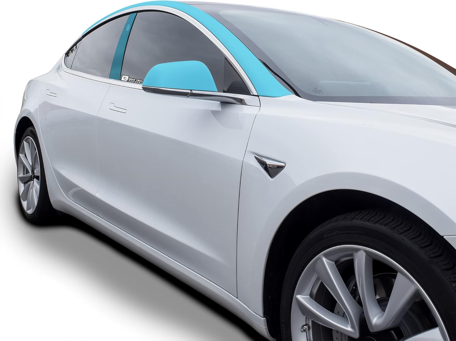 BOGAR TECH DESIGNS - Pre Cut Premium Paint Protection Film Clear Bra TPU PPF Decal Film Kit Compatible with Tesla Model 3 2017-2023, Full Pillar Kit