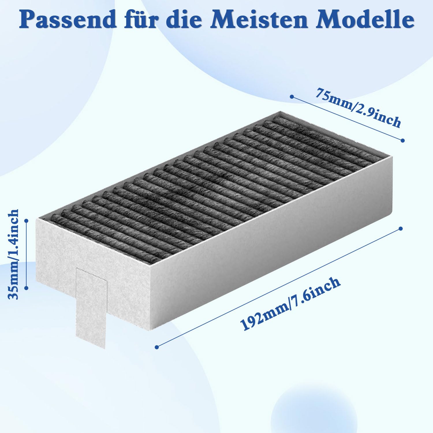 4 Filtri Ai Carboni Attivi Per Cappe Siemens/Bosch/Neff/Gaggenau - Sostituti HZ9VRCR0, HEZ9VRCR0, Z821VR0, CA282111 - Tecnologia A 5 Strati