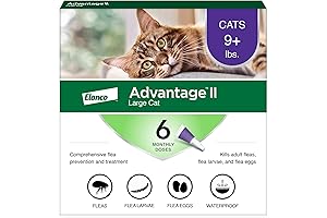 Advantage II Flea Treatment and Heartworm Prevention for Large Cats