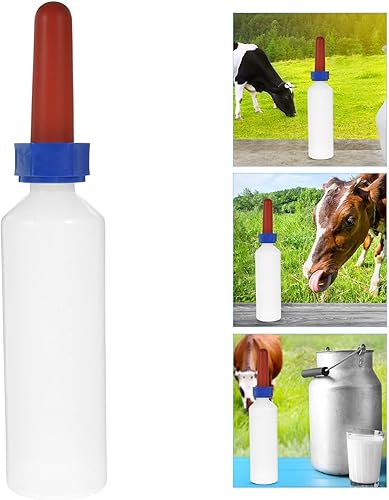 Miniatura 8 de GANAZONO Botella de leche de cordero de 16.9 fl oz, alimentador de leche de cabra, alimentador de leche de cabra, cubo de alimentación de plástico