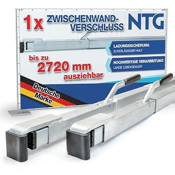 NTG Clamping Board Divider Wall Lock Clamp Bar 1.92 - 2.72 m - Locking Bar