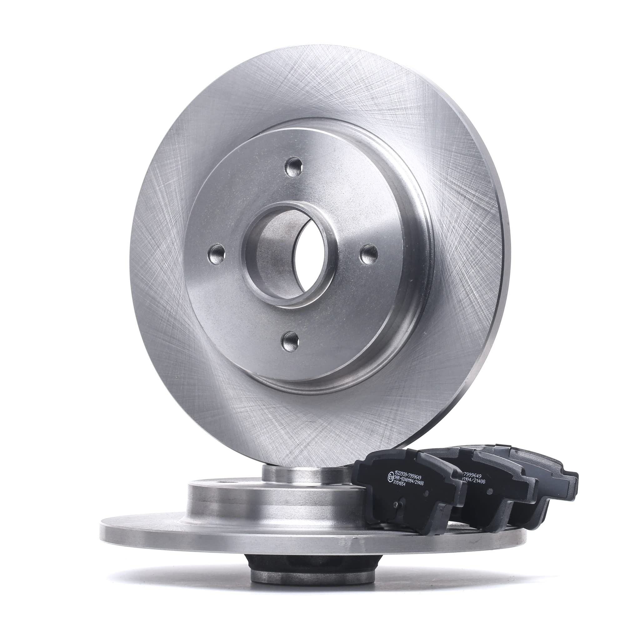 RIDEX 3405B0874 Juego para eje Kit de discos de freno y pastillas Trasero con buje de rueda Compatible con CITROËN C4 Grand Picasso I UA