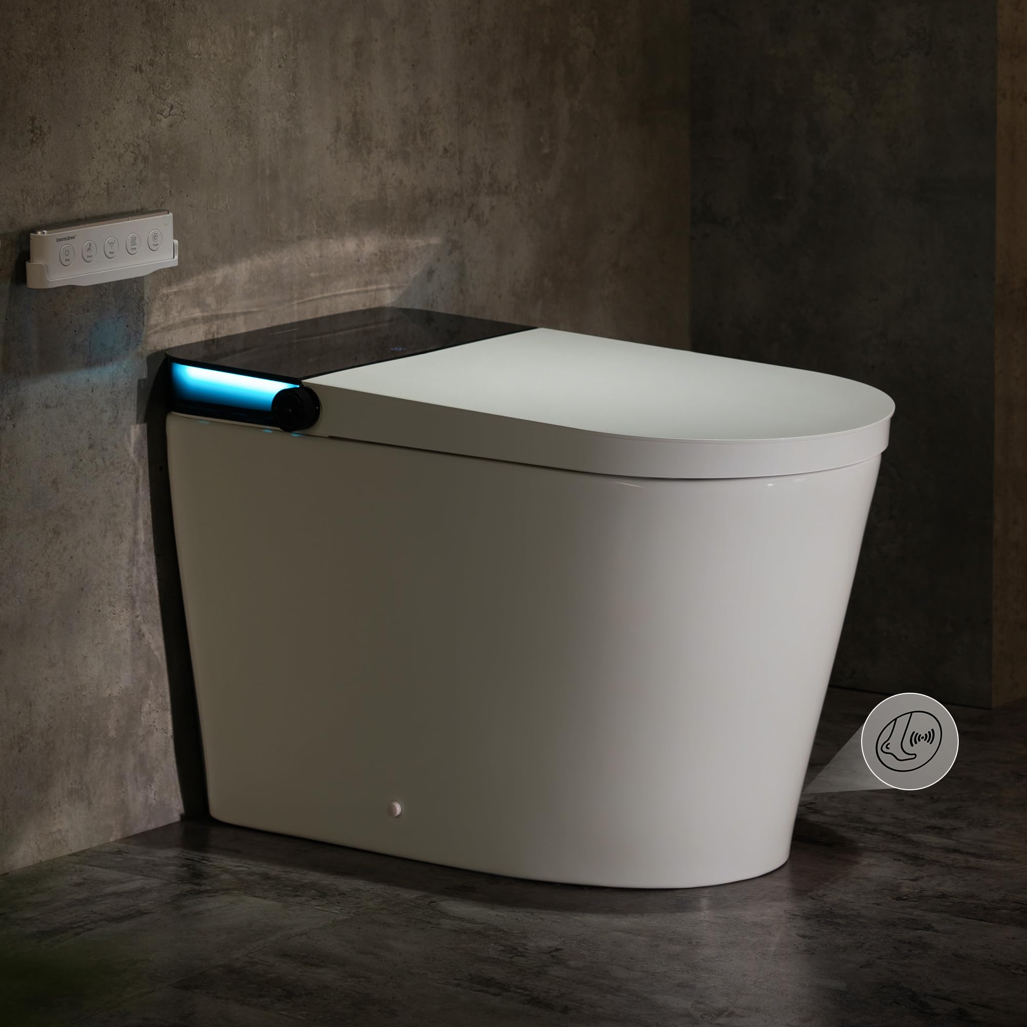 Casta Diva Smart Toilet with Bidet Built in, Auto Open Close, Foot