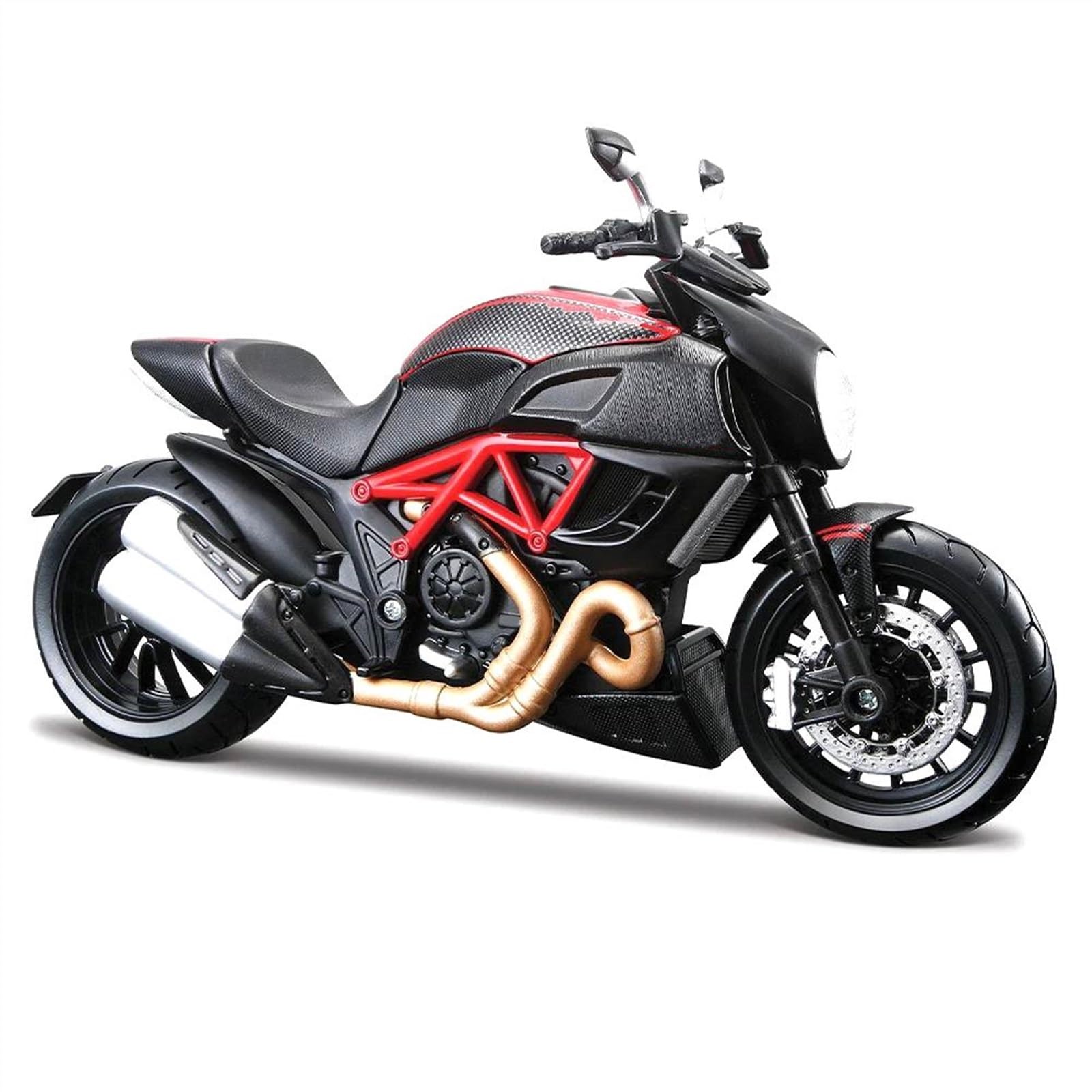 Modello di Moto per Ducati Diavel Carbon 1/12 Modello di Moto Die Cast Veicoli da Collezione Hobby Giocattoli Regalo di Compleanno
