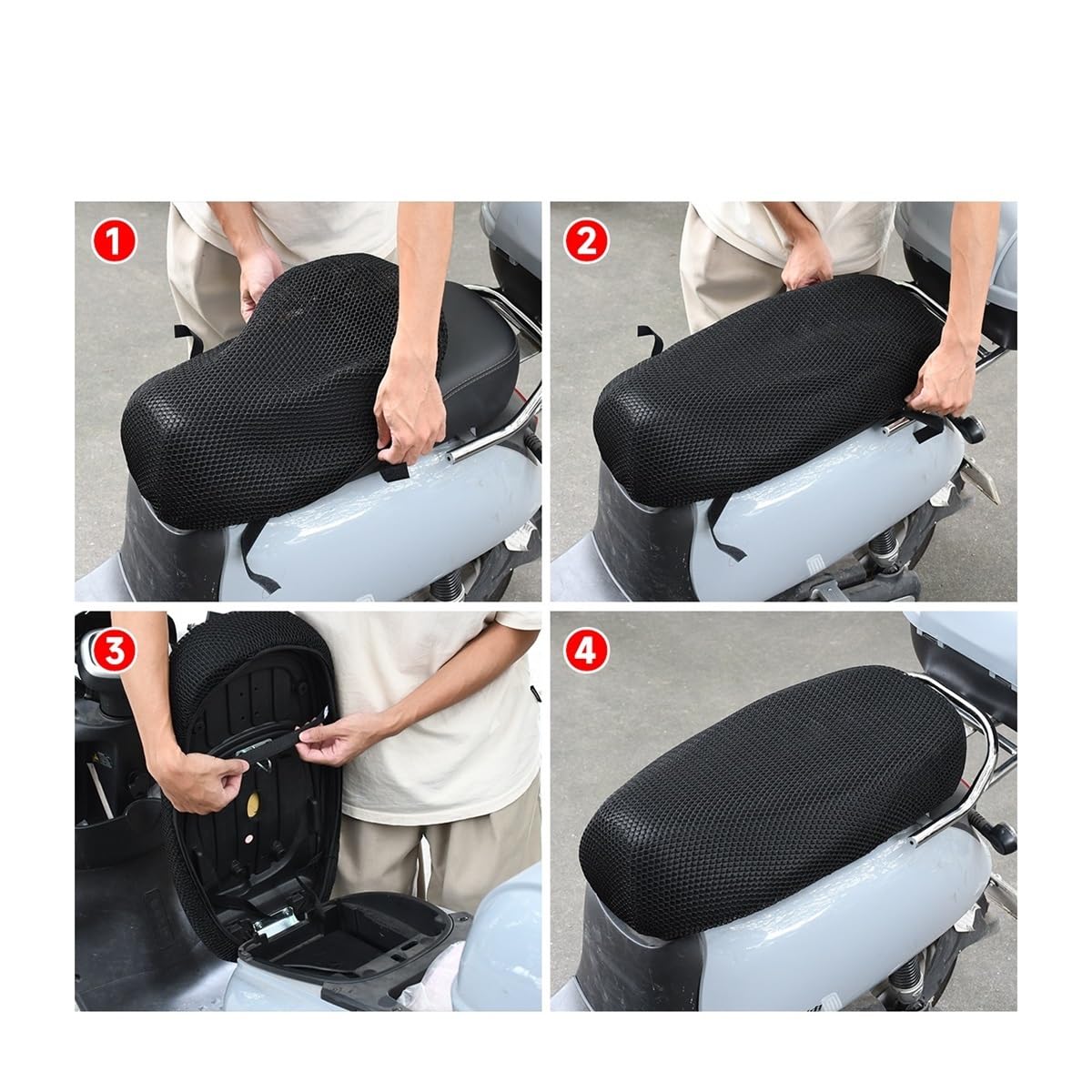 coprisedile moto protezione Cuscino Per Sella Moto Per Traspirante Coprisedile Per Protezione In Rete Isolante A Nido D'ape