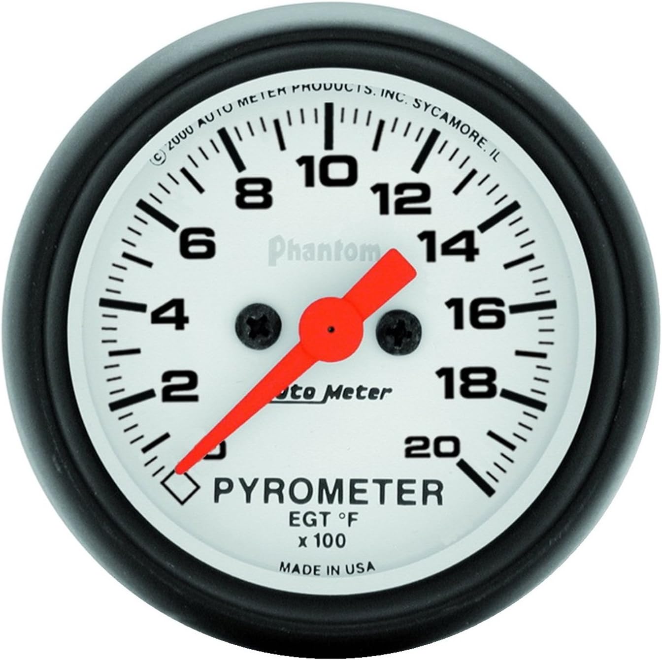 Auto Meter 5745 Phantom Electric Pyrometer Gauge Kit,2.3125 in.