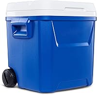 Vista 2 de Hielera de 60 cuartos de galón con ruedas, azul, 12.0 onzas