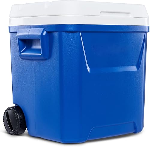 Miniatura 2 de Hielera de 60 cuartos de galón con ruedas, azul, 12.0 onzas