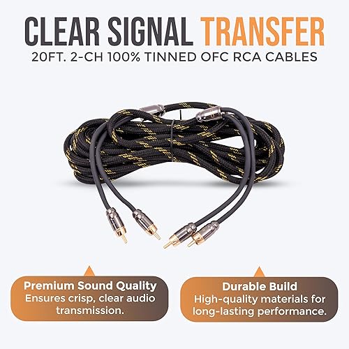 Miniatura 5 de Elite Audio EA-PROK4 Pro - Kit de cableado de amplificador - 4000 W de potencia máxima, cables de cobre sin oxígeno, soporte de fusible ANL de