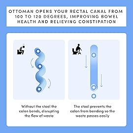 TUSHY Ottoman: A Premium Toilet Stool for The Bathroom, Modern Sleek Design | Squatting Position Helps Improves Bowel Health & Relieves Constipation (Tall 9 Stool), White/Bamboo