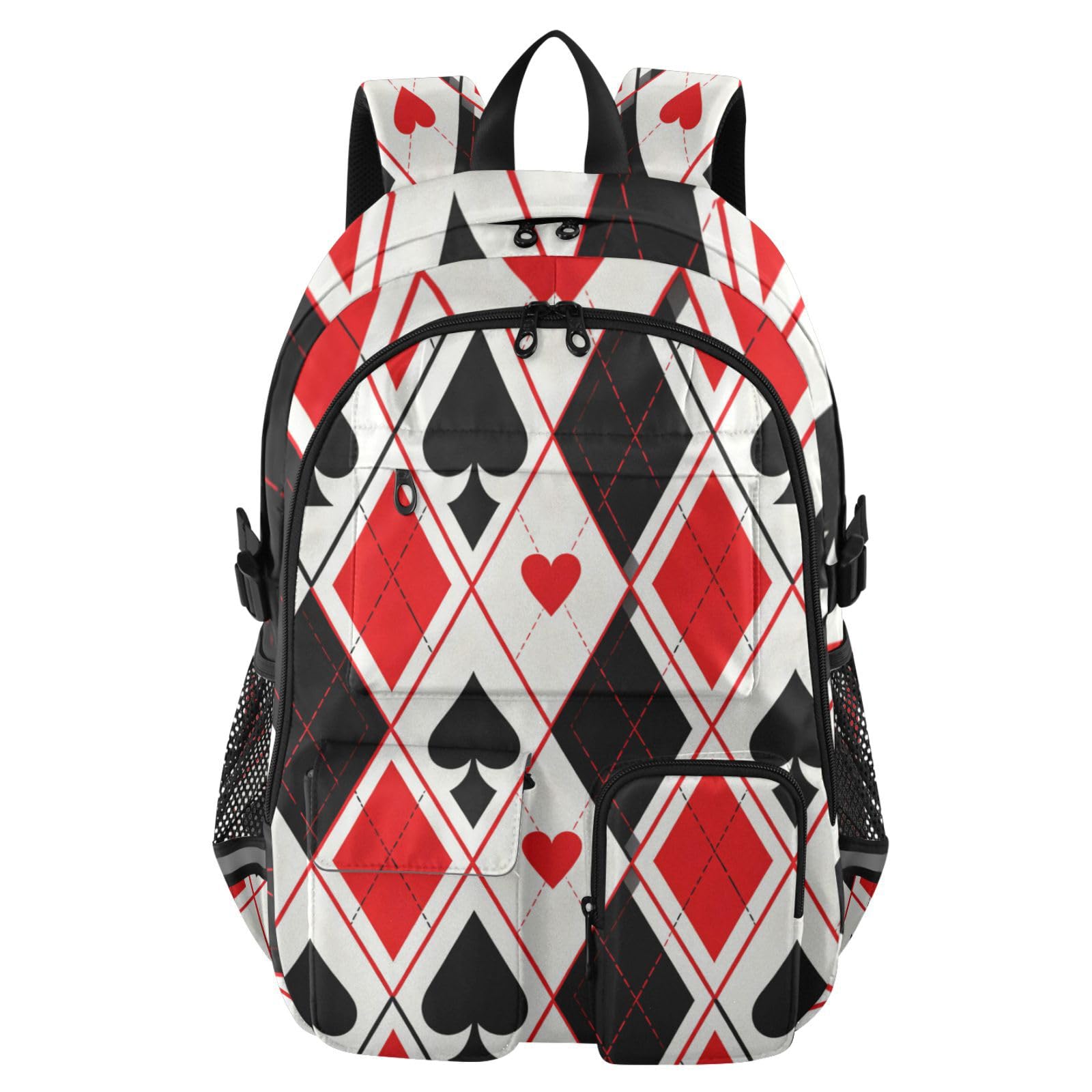 Mochilas para hombre y mujer con compartimento de ordenador de 17.5 pulgadas y estampado juvenil 8