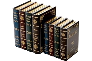 Antiqued Wooden Book Boxes Vintage in Hamlet Design