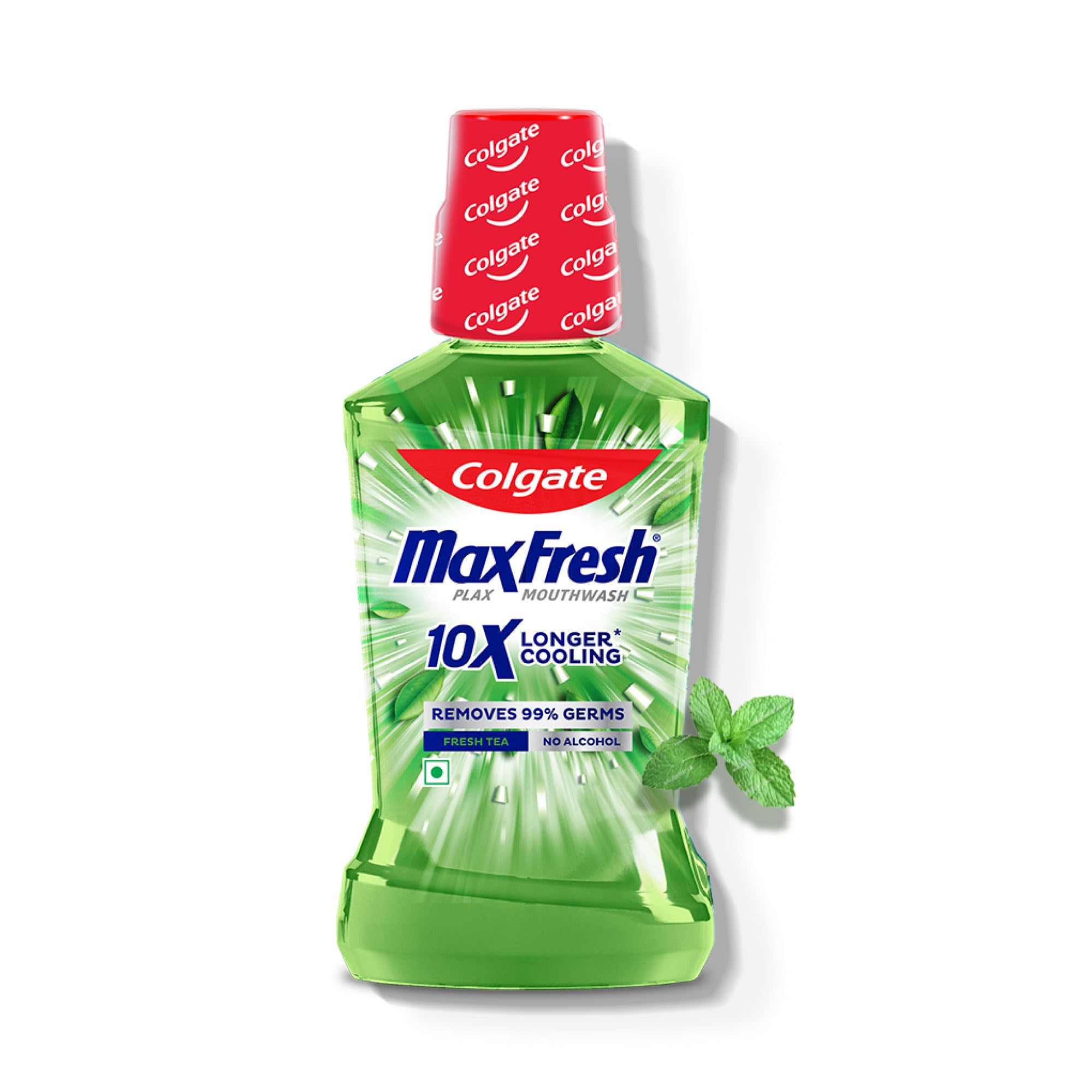 Colgate Plax Fresh Tea Mouthwash, 0% Alcohol - 500 Ml