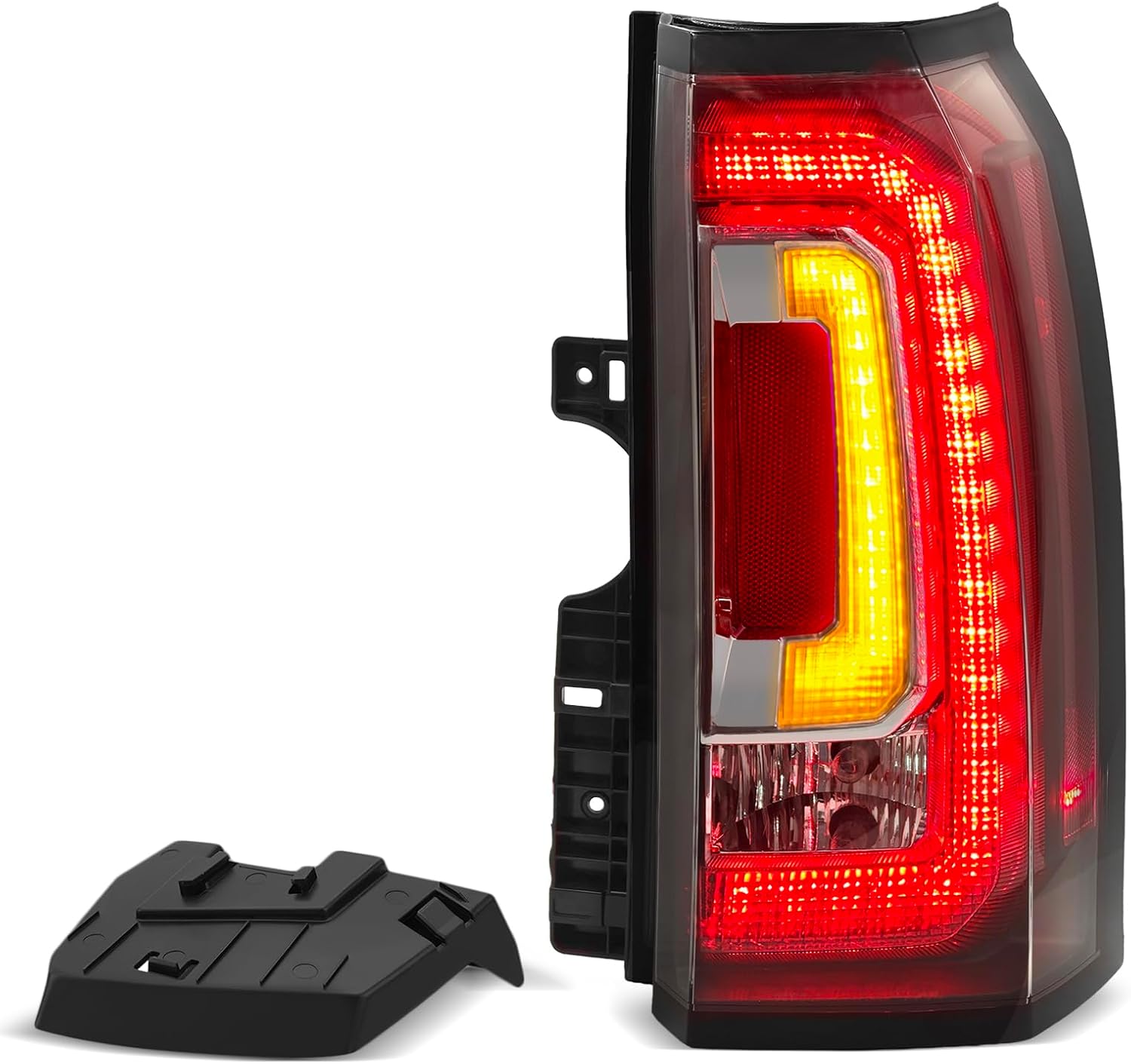 GM2800268 LED Tail Light Assembly Compatible With 2015-2020 GMC Yukon XL Denali SLE SLT Red Tail Brake Lamp LED Stop Lamp Rear Taillight Left Driver Side #84536242,23380459