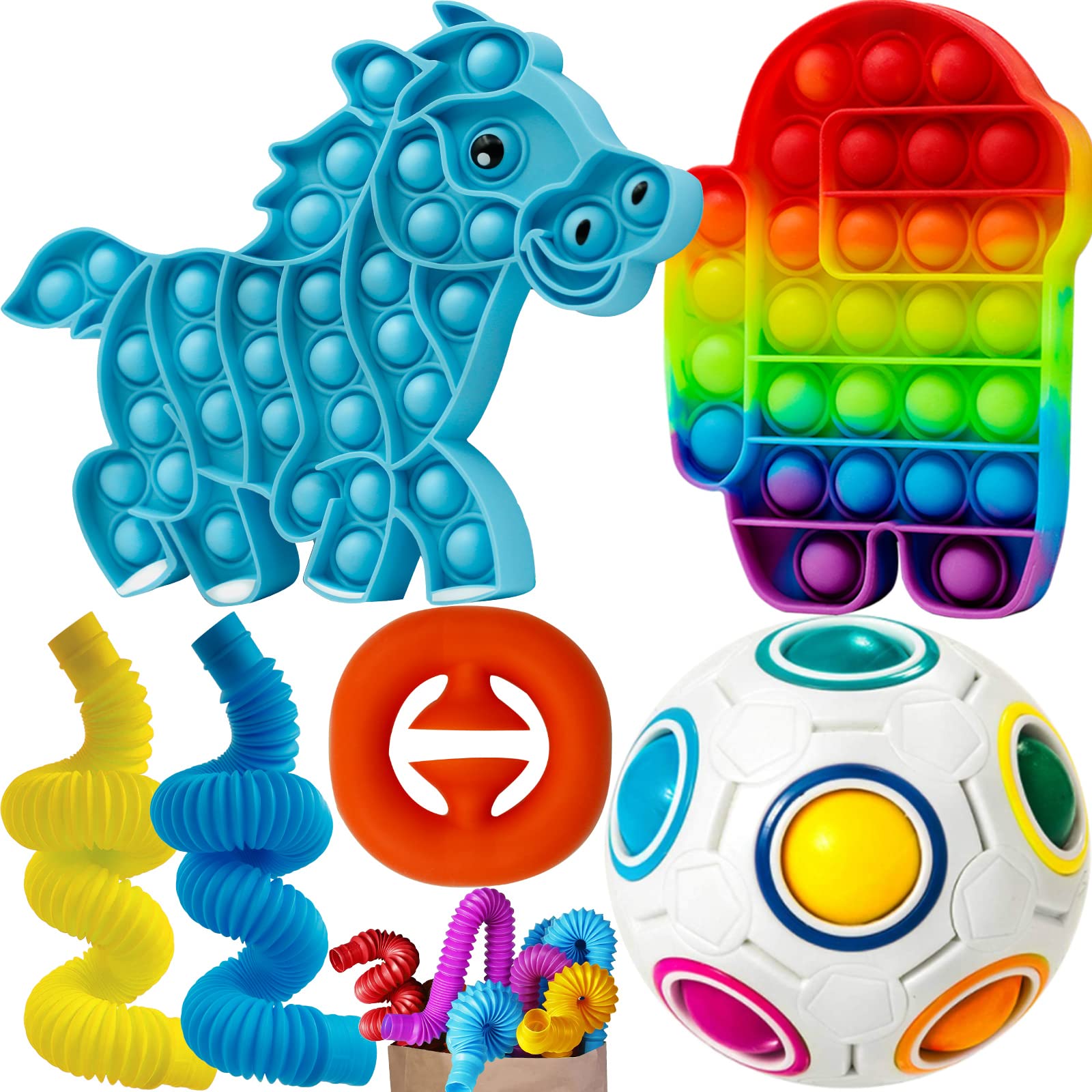 Fidget Toys Fidget Toy Pack Fidgets Figetget Toys Pack Sensory Toys Figit Toys Packages Figets Toys for Autistic and Kids Toys Party Favors Gift