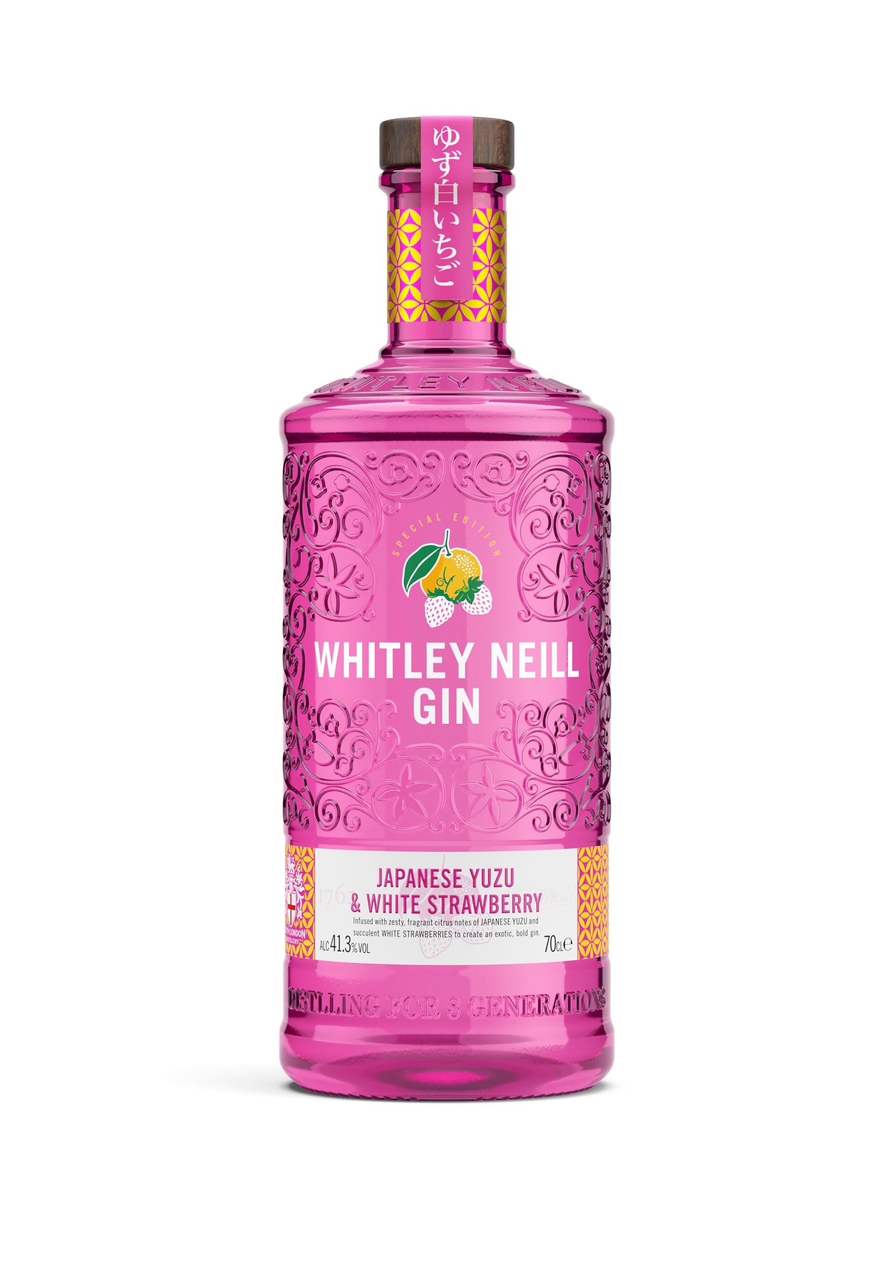Whitley Neill JAPANESE YUZU & WHITE STRAWBERRY GIN 41,3% Vol. 0,7l