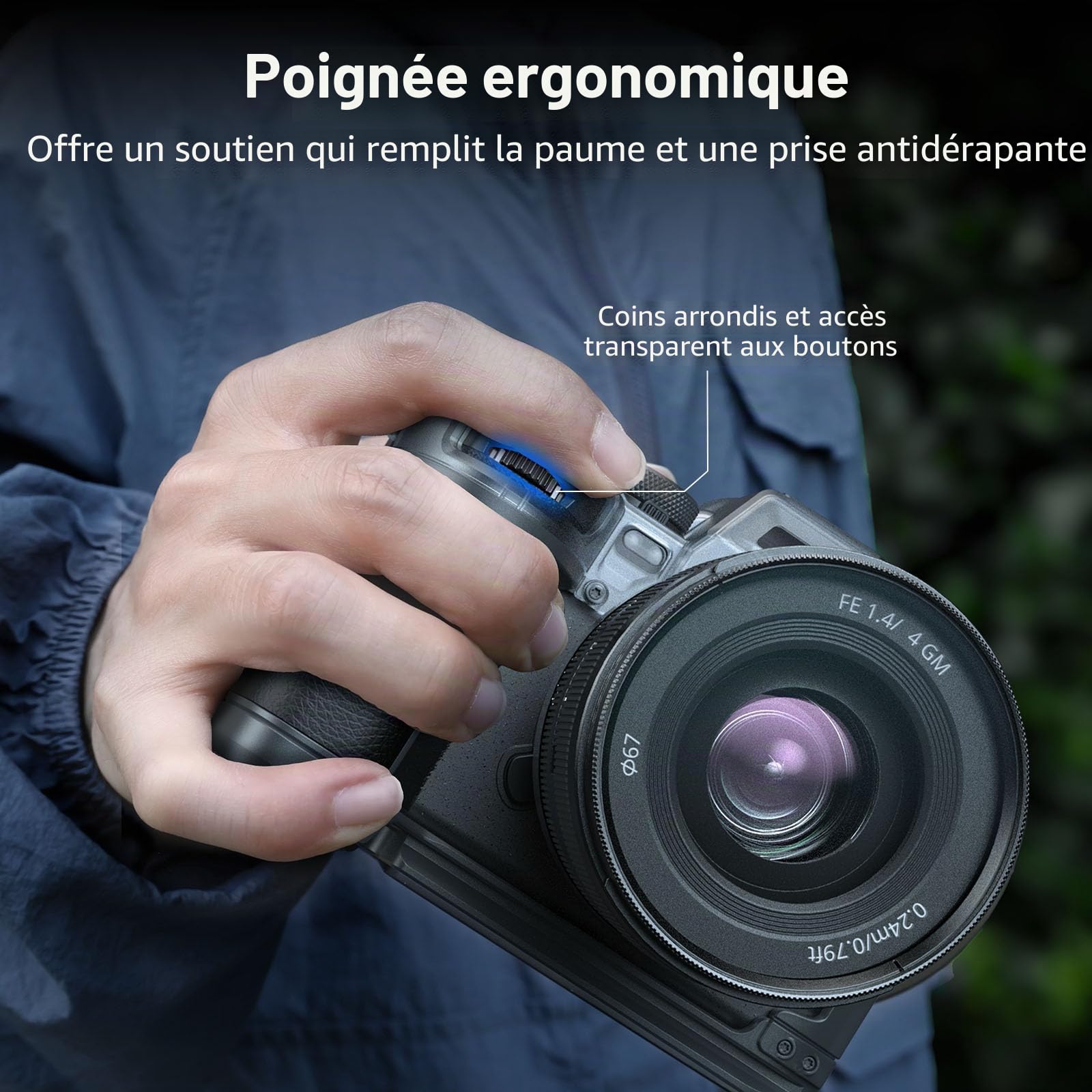 SmallRig Arca-Swiss 4798 Étui hybride modulable pour appareil photo Sony Alpha 7 IV avec poignée ergonomique et plaque intégrée