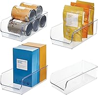 Vista 9 de iDesign Linus - Contenedor organizador de plástico para refrigerador y congelador, contenedor transparente para alimentos, bebidas, organización