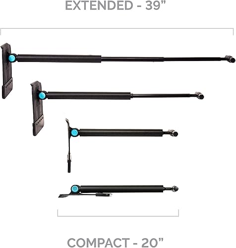 Miniatura 2 de El cepillo original para quitar nieve para automóvil, plegable para un almacenamiento cómodo, se extiende hasta 39 pulgadas, resistente y duradero,