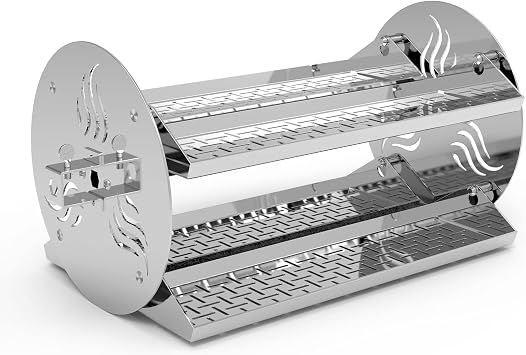 Kit Rôtisserie Pour Barbecue Weber 57 Cm - En Acier Inoxydable 304 - Moteur 15 Kg - Fourchettes Et Broche Incluses