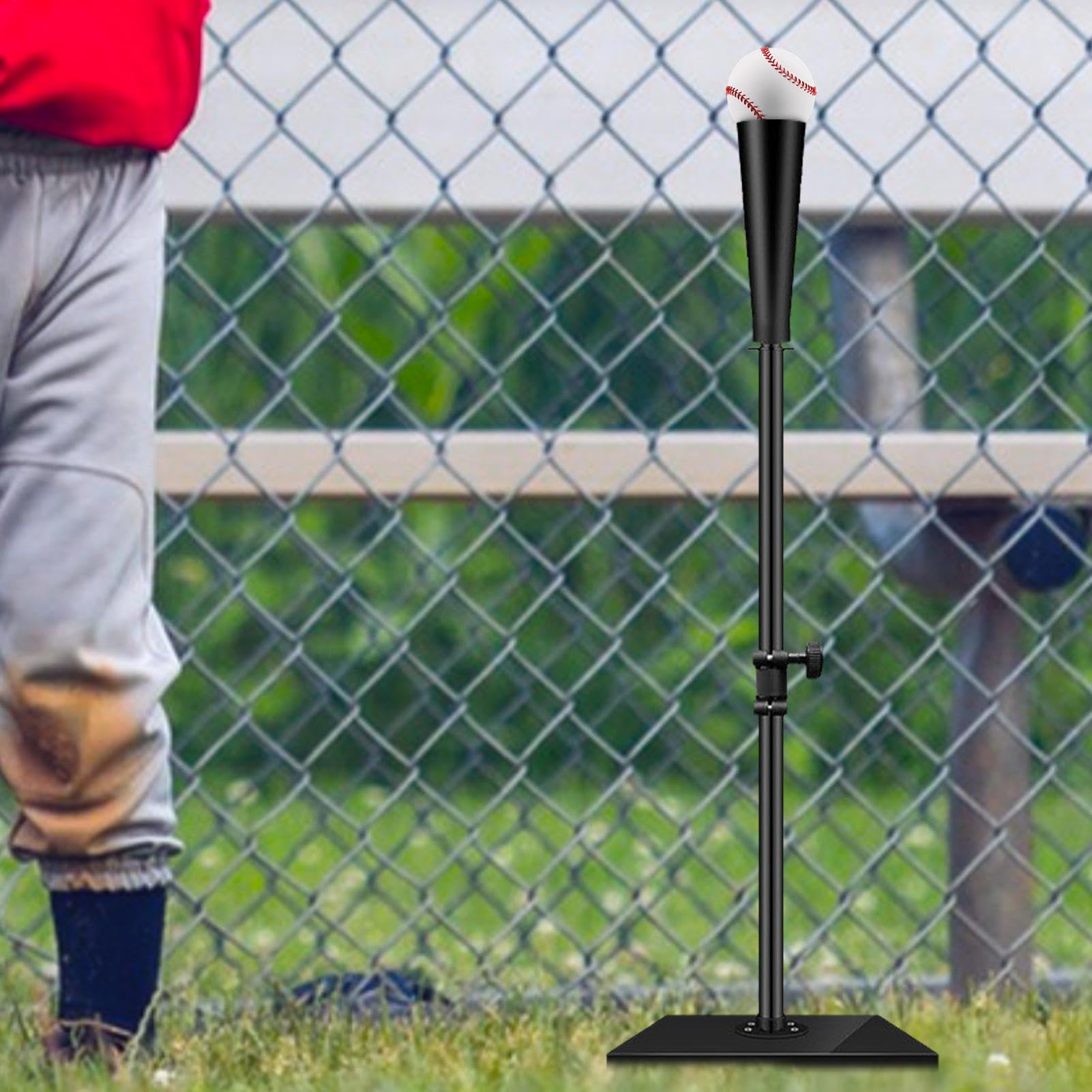 Equipo De Entrenamiento De Béisbol Tee De Bateo Portátil Con Soporte De