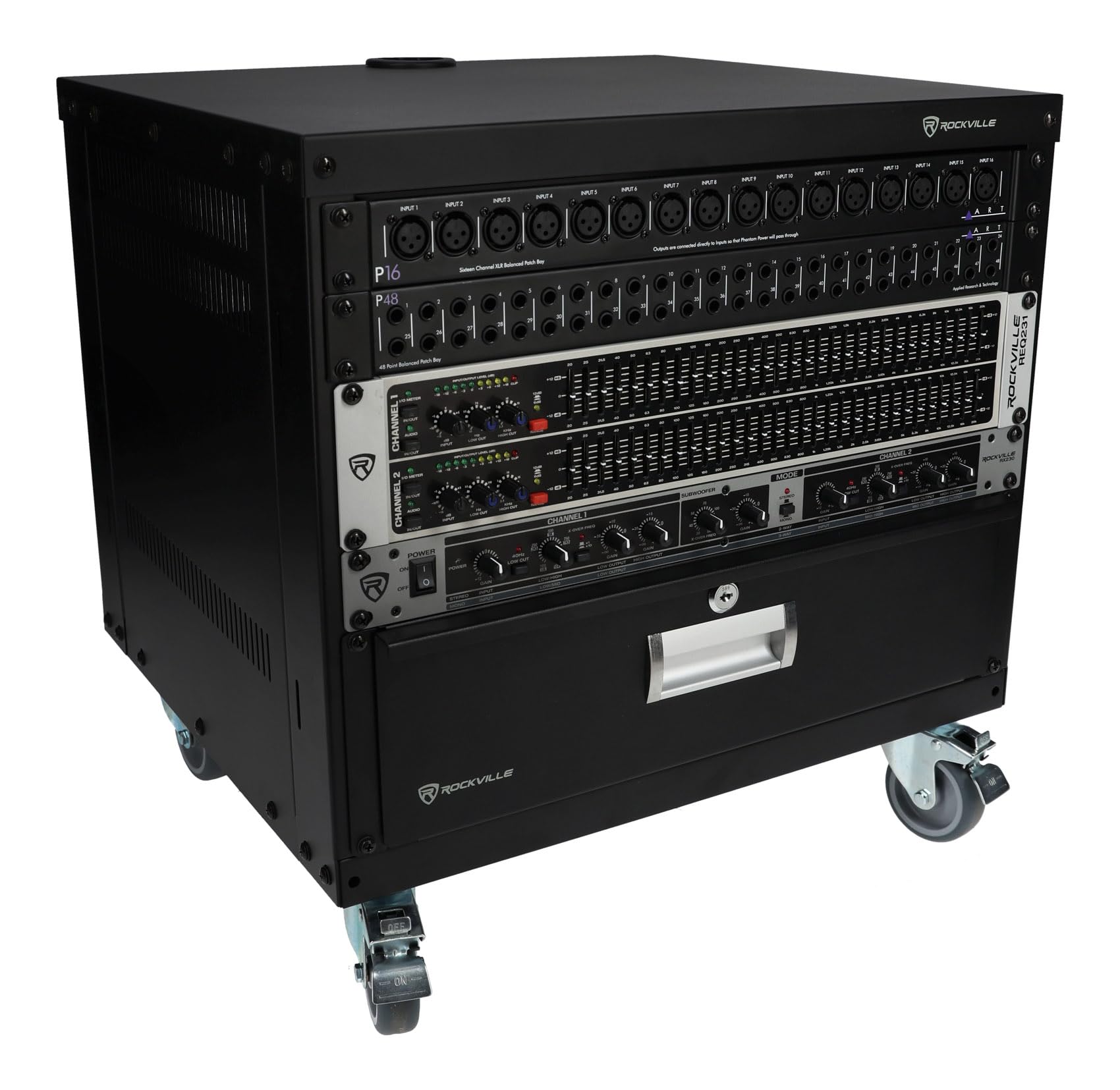 Amazon.com: Rockville RR8U 8U Live Sound/Recording Studio Rack