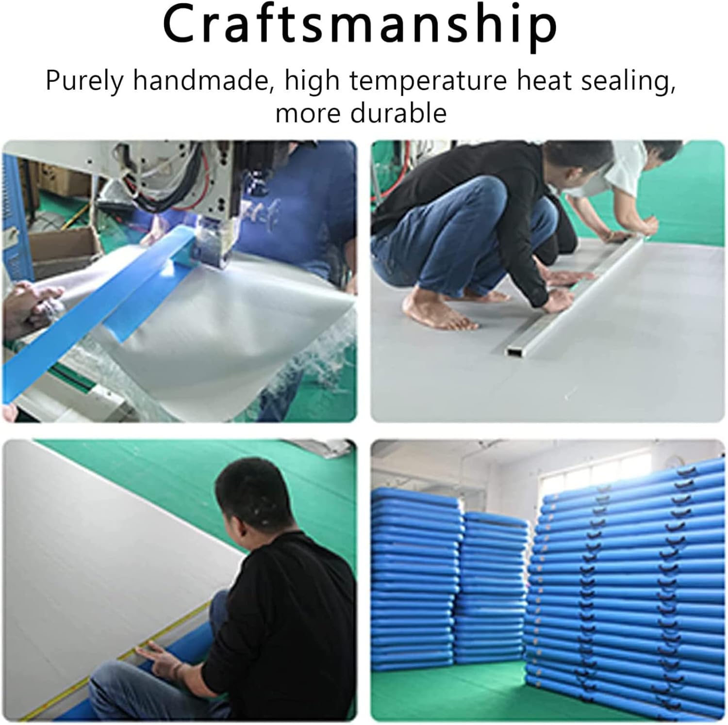 Inflatable Dock Floating Platform, Portable Inflatable Island Floating Mat with Non-Slip Surface Water Surfing Yoga Mat, Swimming Pool Beach Ocean Anti-Slip Raft,2 * 6m