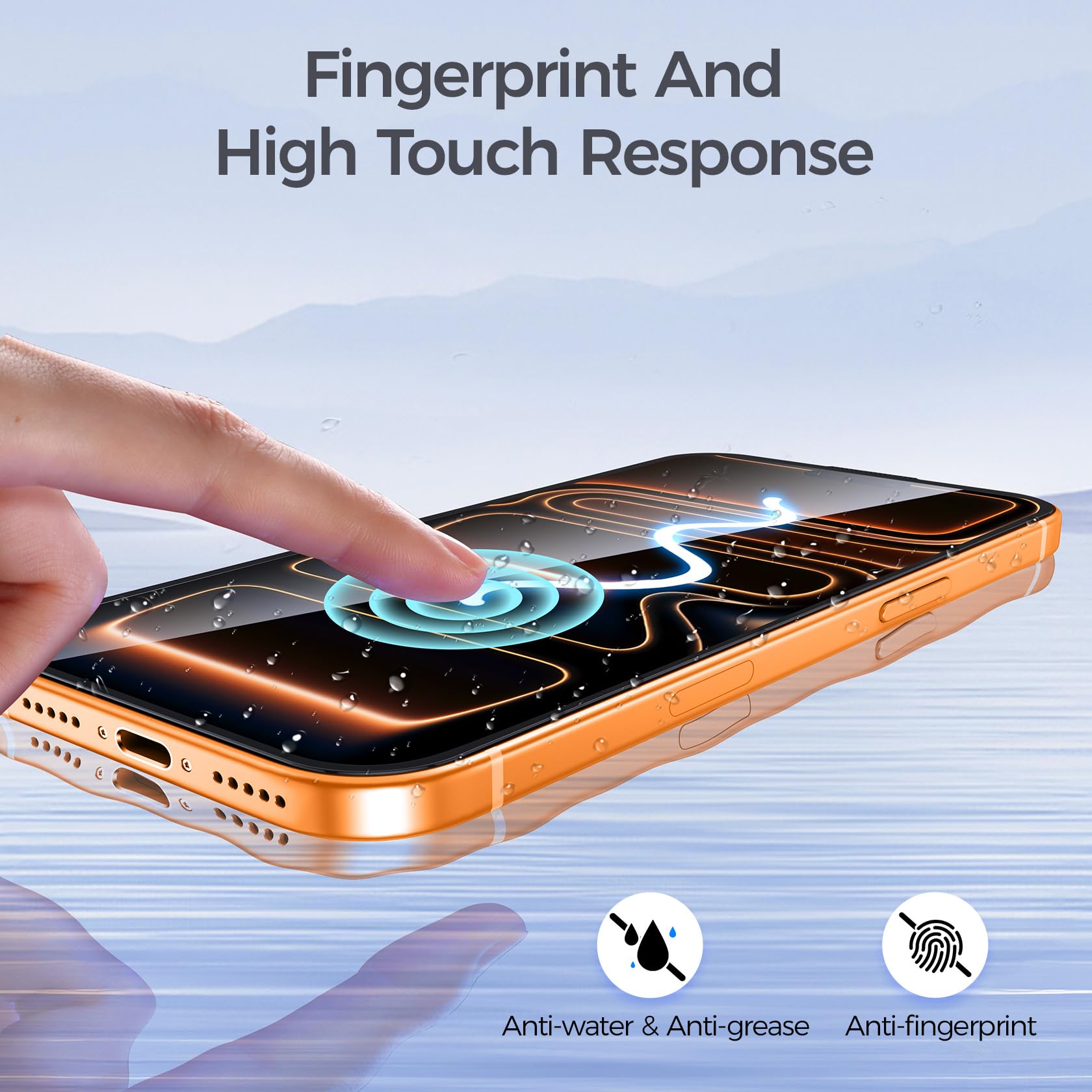 3 Pièces Verre Trempé pour iPhone 17 Pro avec 3 Pièces Caméra Arrière Protecteur, Ultra Résistant Film Protection écran, Anti-Rayures, Sans Bulles Film Protection Compatible iPhone 17 pro 6.3"