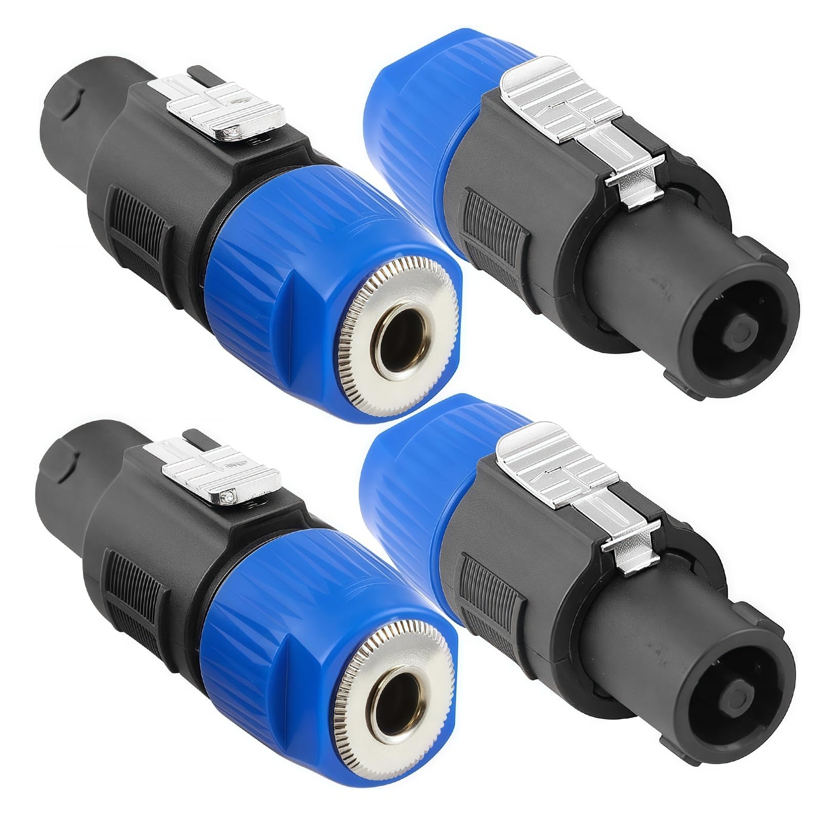 GOEDCH 15 Pezzi Cavo Per Altoparlante: Connettore Speakon A 4 Poli, Connettore Impermeabile A 4 Poli, Connettore Per Microfono Blu, Jack Audio Per Cavo Di Diametro 6 Mm - Foto 7