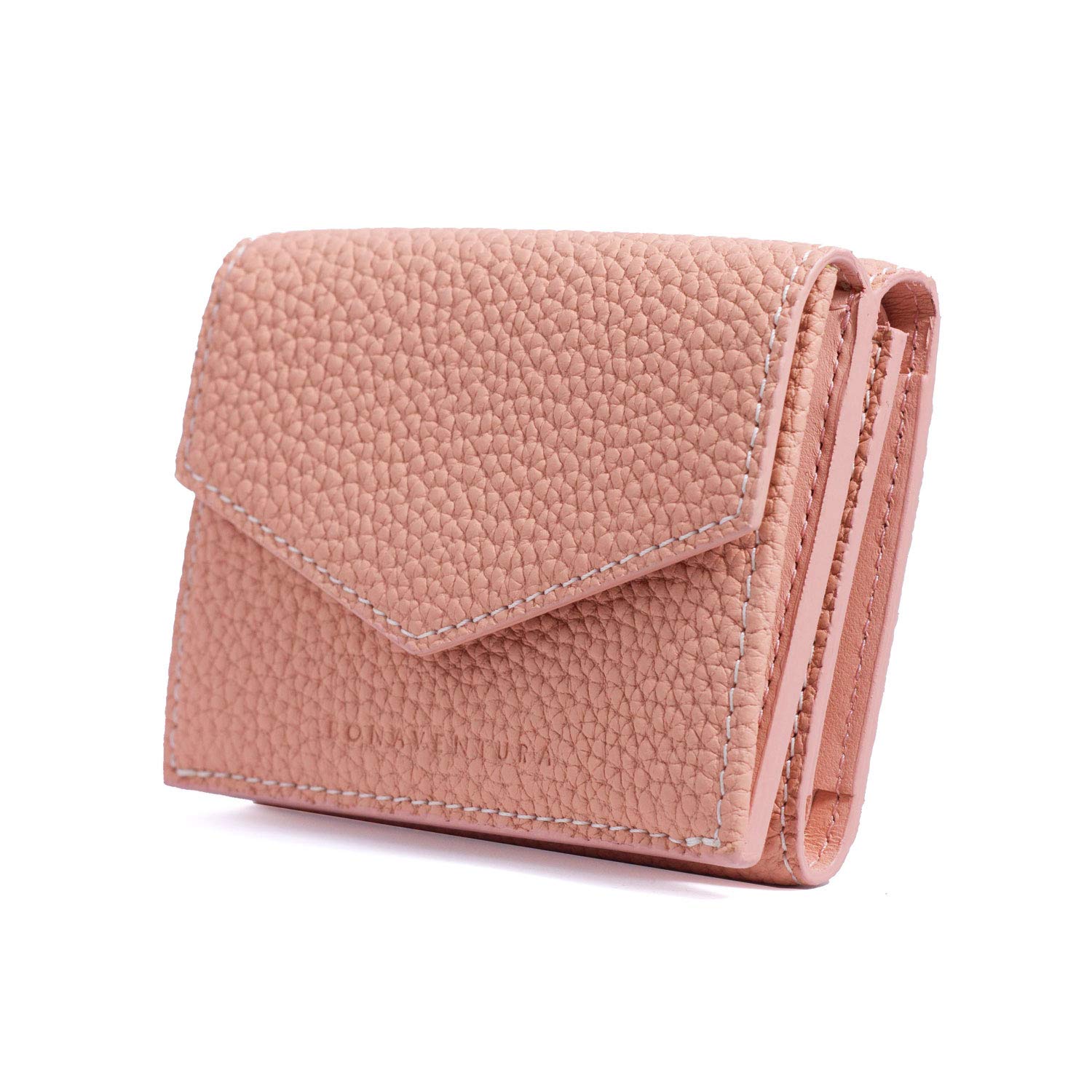 Amazon.com: BONAVENTURA Compact Wallet [Coral Pink] BWAT7-CP 