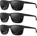 Lunettes de soleil polarisées KALIYADI pour hommes, lunettes légères avec protection UV pour la conduite, la pêche, le golf