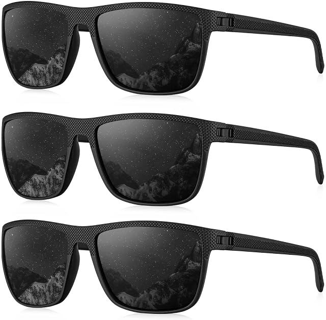 Lunettes de soleil polarisées KALIYADI pour hommes, lunettes légères avec protection UV pour la conduite, la pêche, le golf