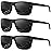 KALIYADI Polarized Sunglasses Men, Lightweight Mens Sunglasses Polarized UV Protection Driving Fishing Golf (Black/Black/Black)