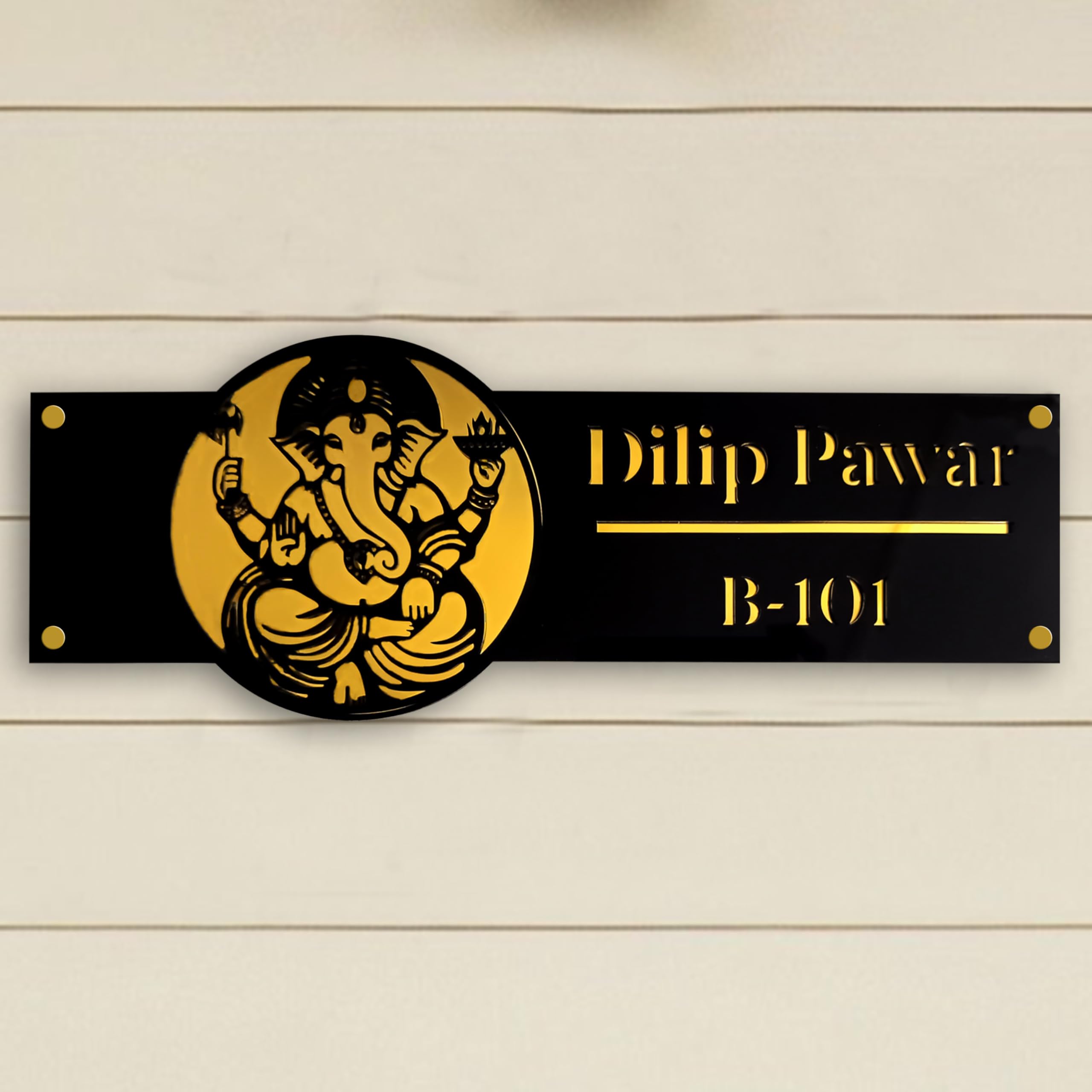 Personalised Buddha Acrylic Name Plate for Home | Kalpavriksha Name Board — Amazon image 15