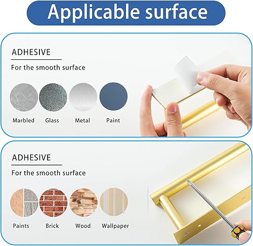 Miniatura 5 de LMJIA Portarrollos de papel higiénico, soportes para toallas de papel higiénico para cocina, dispensador y colgadores montado en la pared para baño