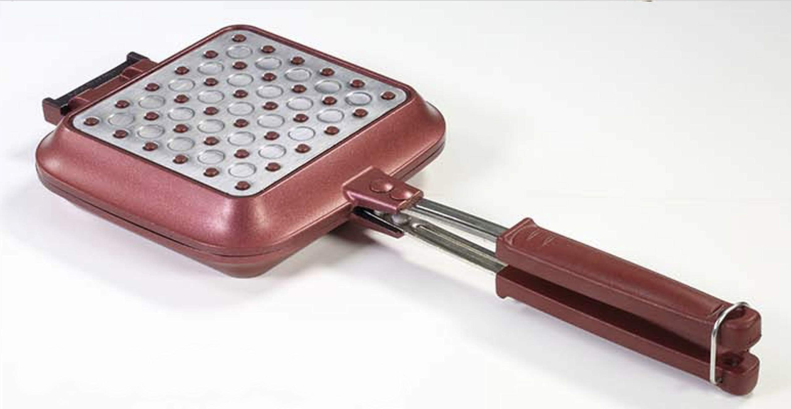 [COREN] Sentopan 14.8” x 6.3” x 1.6” Nonstick Double Side Pressure Pan, Omelette, Sandwich, Steak, Fry Pan, Induction Ready, Dishwasher Safe, Made in Korea