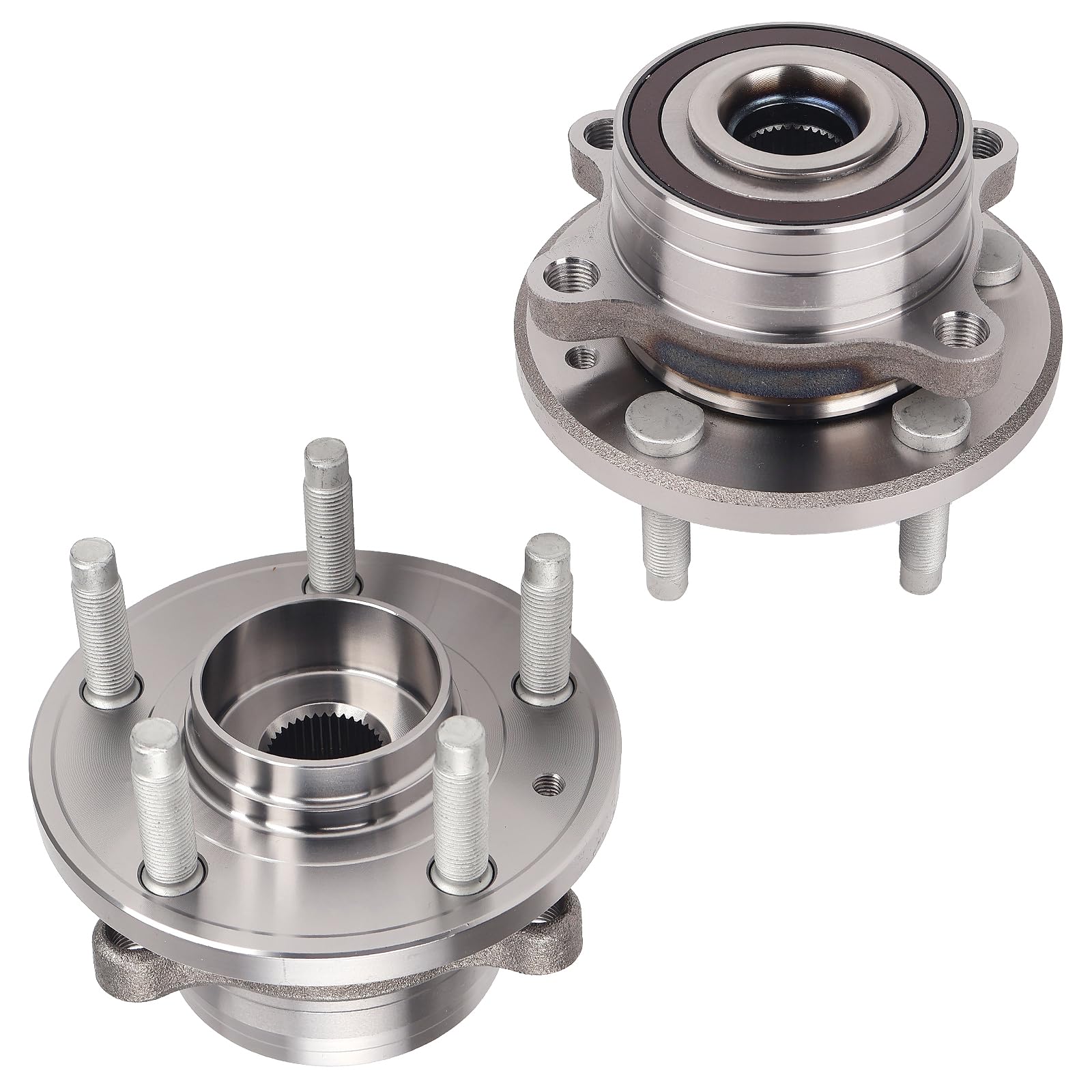 Autoround 512460 Front/Rear Wheel Hub and Bearing Assembly fit for Ford Explorer 2011-2018, Police Interceptor Utility 2013-2019, 5 Lugs w/ABS, 2-Pack