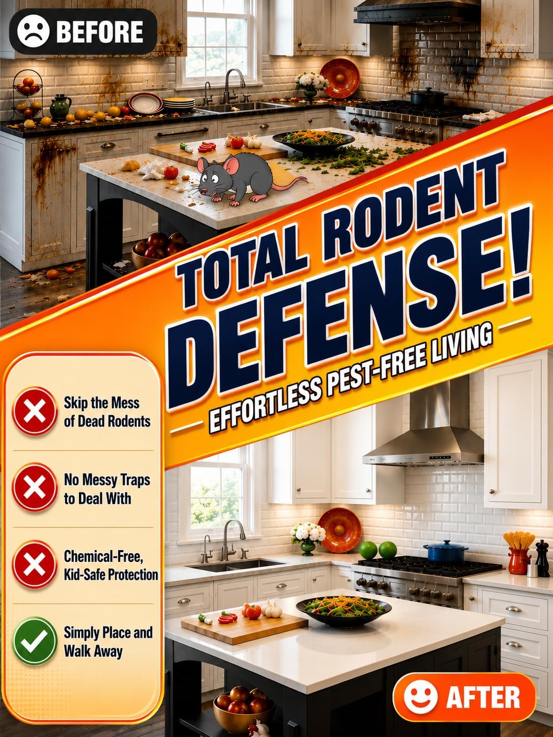 Rodent Repellent Peppermint 36 Packs - Portable Mouse Repellent Ball for Indoor & Outdoor, Long-Lasting Mice Repellent, Natural Rodent Repellent Pouches for Patio/Home/Garage/Garden - Pets Safe thumbnail