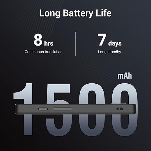 Miniatura 5 de XUPURTLK Dispositivo de traductor, traductor de idiomas, no necesita WiFi, traductor bidireccional en tiempo real con 144 idiomas, en líneasin